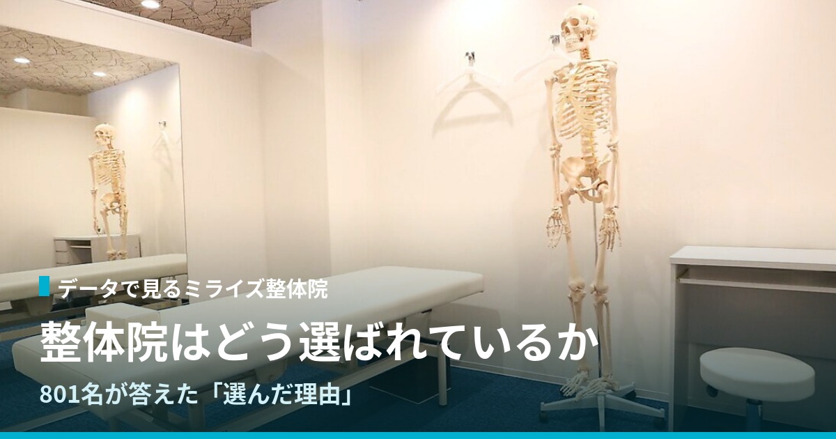三宮本院の施術室内観｜整体院はどう選ばれているかのデータ